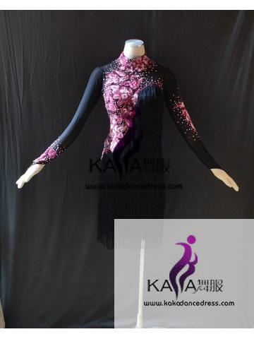KAKAL1486,Women Latin Dance Wear,Girls Salsa Practice Dance Dress Tango Samba Rumba Chacha Dance Dress,Latin Dance Dress