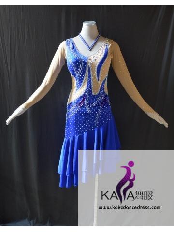 KAKAL1489,Women Latin Dance Wear,Girls Salsa Practice Dance Dress Tango Samba Rumba Chacha Dance Dress,Latin Dance Dress