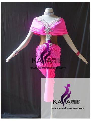 KAKAL1494,Women Latin Dance Wear,Girls Salsa Practice Dance Dress Tango Samba Rumba Chacha Dance Dress,Latin Dance Dress