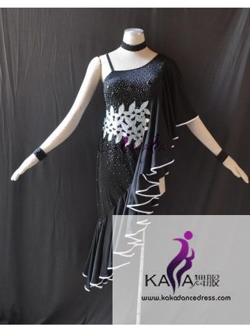 KAKAL1496,Women Latin Dance Wear,Girls Salsa Practice Dance Dress Tango Samba Rumba Chacha Dance Dress,Latin Dance Dress