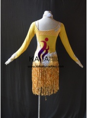 KAKAL1493,Women Latin Dance Wear,Girls Salsa Practice Dance Dress Tango Samba Rumba Chacha Dance Dress,Latin Dance Dress