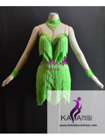 KAKAL1522,Women Latin Dance Wear,Girls Salsa Practice Dance Dress Tango Samba Rumba Chacha Dance Dress,Latin Dance Dress